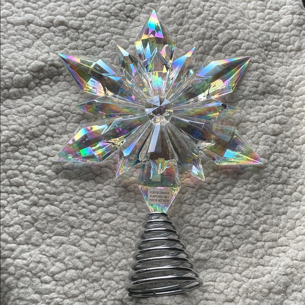 Iridescent Star Tree Topper - Picture 2 of 3